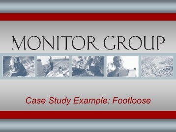 Case Study Example: Footloose - Monitor Group