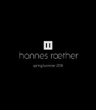 hannes roether Lookbook Spring/Summer 2018