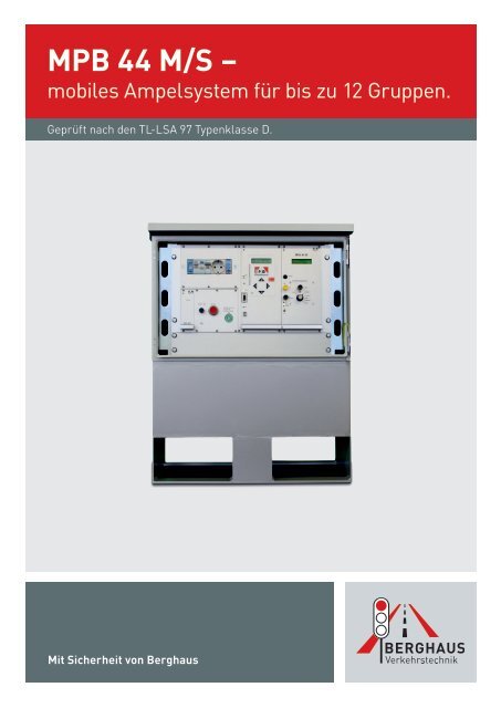 MPB 44 M/S – mobiles Ampelsystem für bis zu 12 Gruppen.