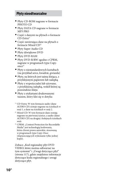 Sony CMT-DH50R - CMT-DH50R Consignes d&rsquo;utilisation Polonais