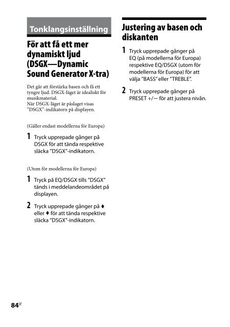 Sony CMT-DH50R - CMT-DH50R Consignes d&rsquo;utilisation Polonais