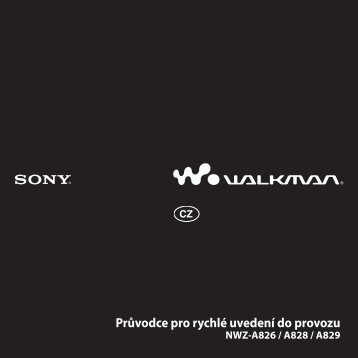 Sony NWZ-A829 - NWZ-A829 Istruzioni per l'uso Ceco
