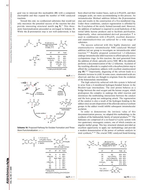 Aldrichimica Acta - Sigma-Aldrich