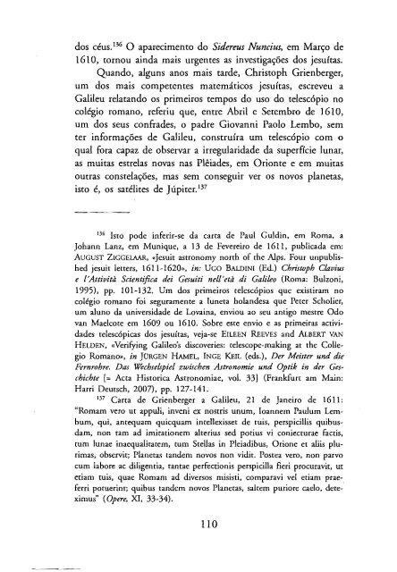 O Mensageiro das Estrelas - Galileu Galilei - 1610