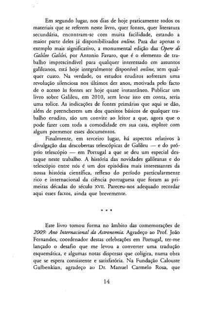 O Mensageiro das Estrelas - Galileu Galilei - 1610