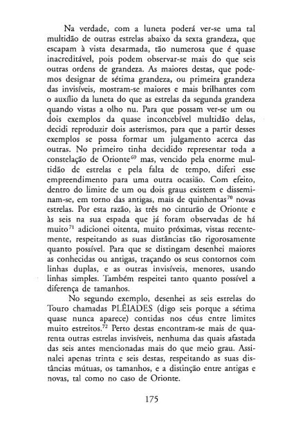 O Mensageiro das Estrelas - Galileu Galilei - 1610