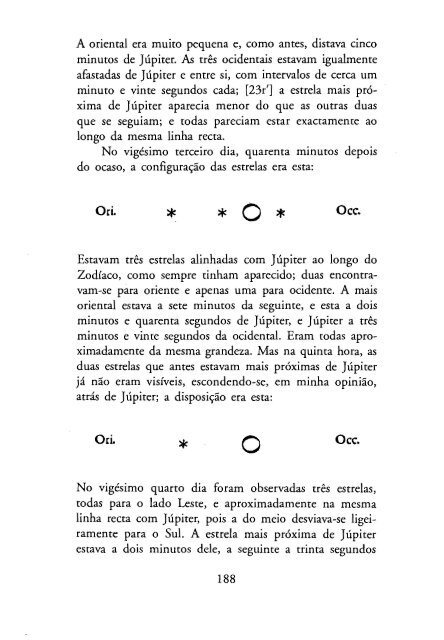 O Mensageiro das Estrelas - Galileu Galilei - 1610