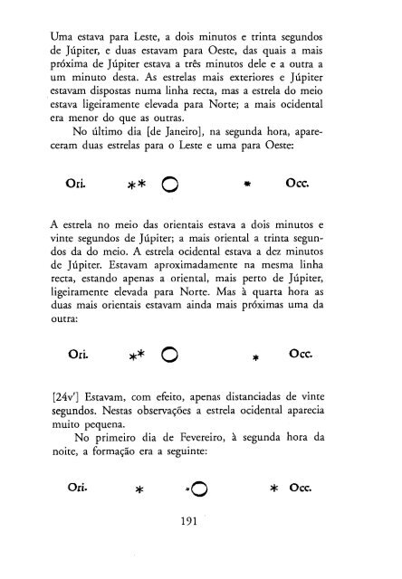 O Mensageiro das Estrelas - Galileu Galilei - 1610