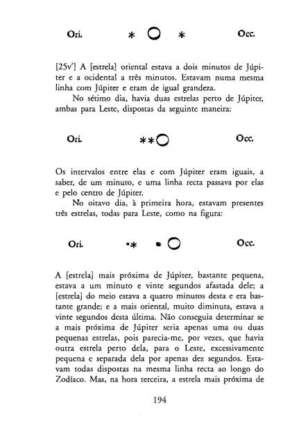 O Mensageiro das Estrelas - Galileu Galilei - 1610