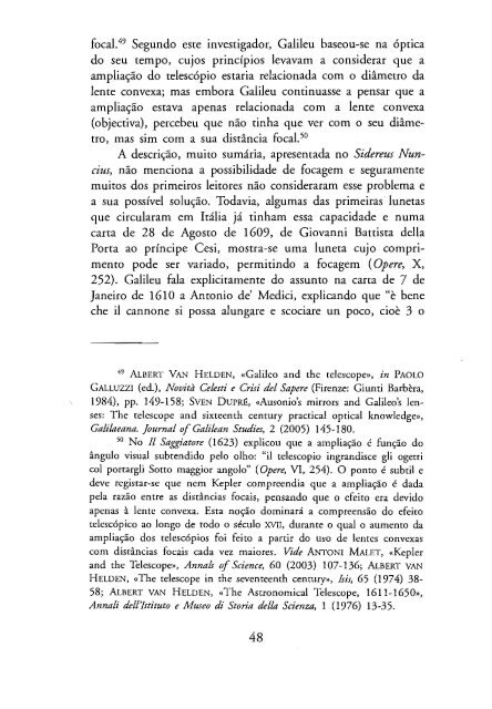 O Mensageiro das Estrelas - Galileu Galilei - 1610