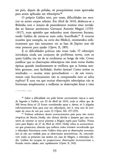 O Mensageiro das Estrelas - Galileu Galilei - 1610