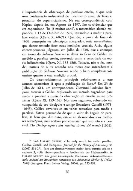 O Mensageiro das Estrelas - Galileu Galilei - 1610