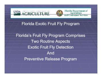 Florida Exotic Fruit Fly Program