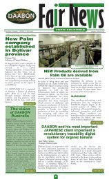 New Palm company established in Bolívar province - Daabon Organic