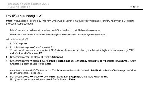 Sony VPCS13C5E - VPCS13C5E Mode d'emploi Slovaque