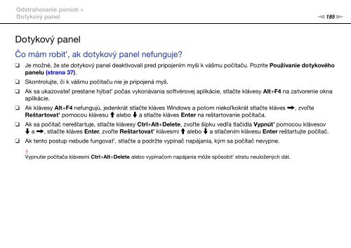 Sony VPCS13C5E - VPCS13C5E Mode d'emploi Slovaque