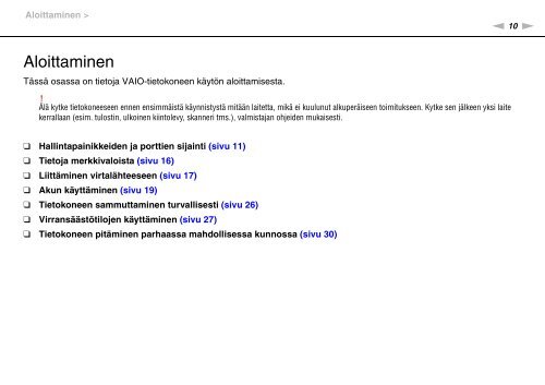 Sony VPCS13C5E - VPCS13C5E Mode d'emploi Finlandais