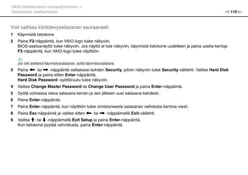 Sony VPCS13C5E - VPCS13C5E Mode d'emploi Finlandais