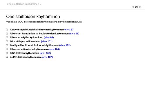 Sony VPCS13C5E - VPCS13C5E Mode d'emploi Finlandais