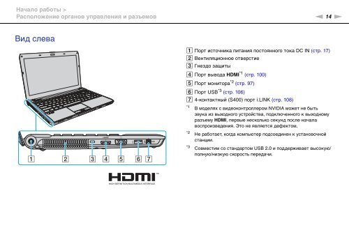 Sony VPCS13C5E - VPCS13C5E Mode d'emploi Russe