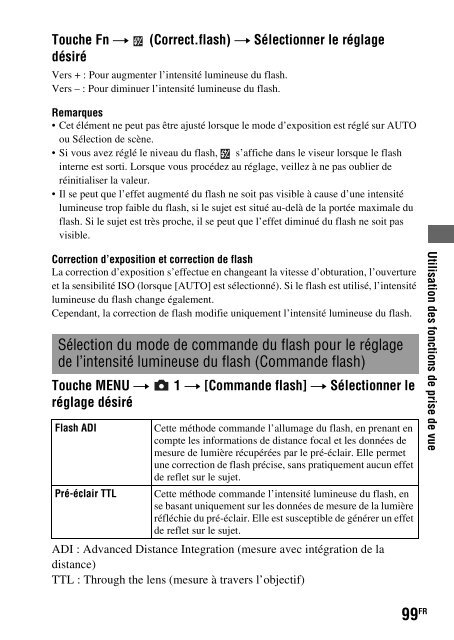 Sony DSLR-A550L - DSLR-A550L Consignes d&rsquo;utilisation Fran&ccedil;ais