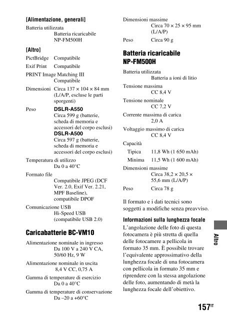 Sony DSLR-A550L - DSLR-A550L Consignes d&rsquo;utilisation Fran&ccedil;ais