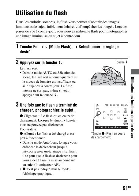 Sony DSLR-A550L - DSLR-A550L Consignes d&rsquo;utilisation Fran&ccedil;ais