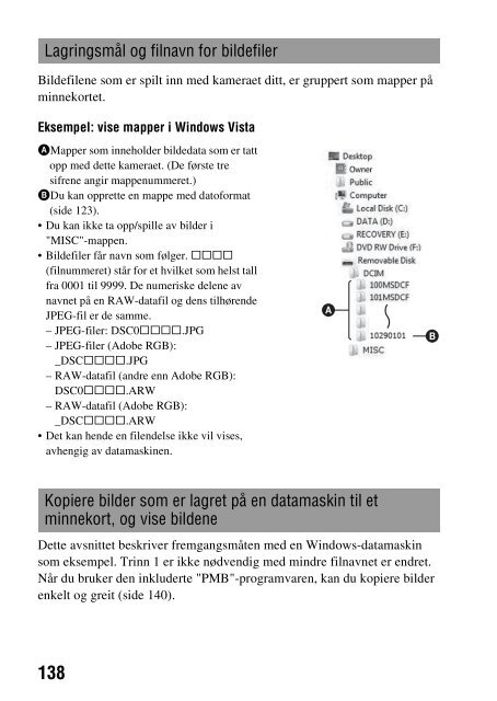 Sony DSLR-A550L - DSLR-A550L Consignes d&rsquo;utilisation Norv&eacute;gien