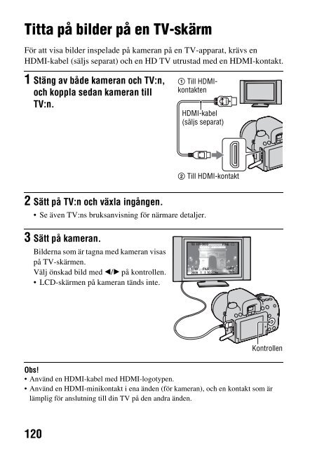 Sony DSLR-A550L - DSLR-A550L Mode d'emploi Su&eacute;dois