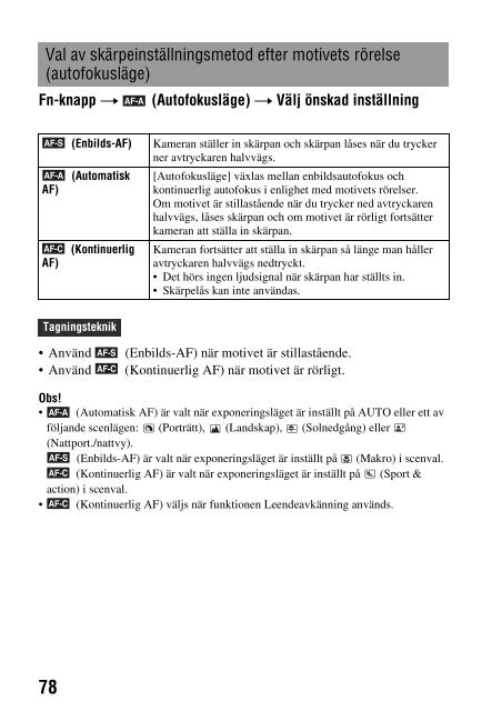 Sony DSLR-A550L - DSLR-A550L Mode d'emploi Su&eacute;dois