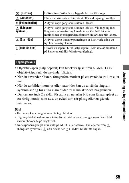 Sony DSLR-A550L - DSLR-A550L Mode d'emploi Su&eacute;dois