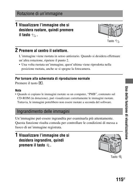 Sony DSLR-A550L - DSLR-A550L Consignes d&rsquo;utilisation Italien