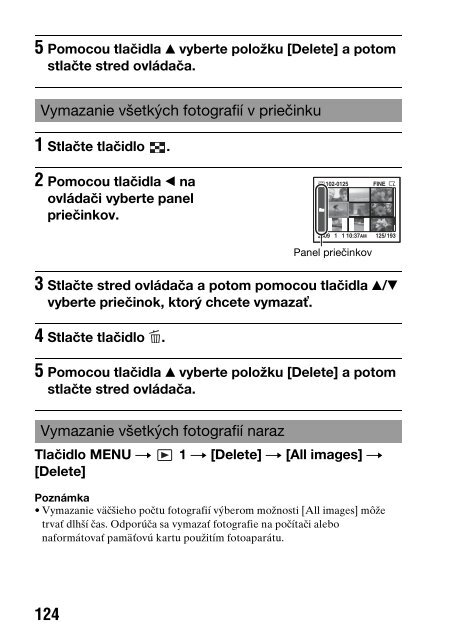 Sony DSLR-A550L - DSLR-A550L Consignes d&rsquo;utilisation Slovaque