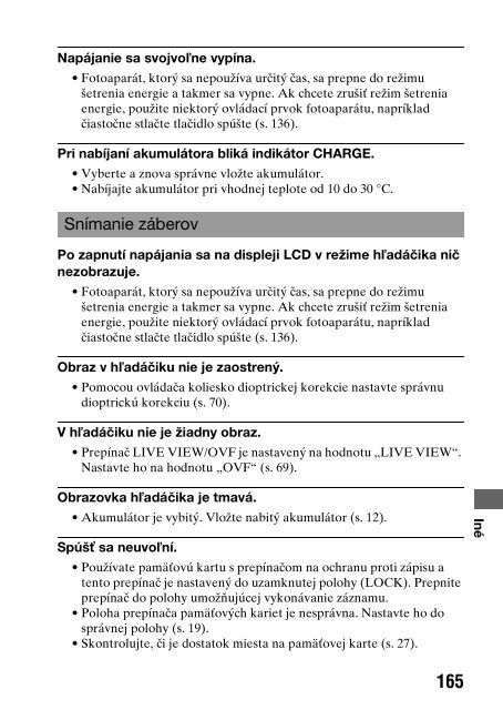 Sony DSLR-A550L - DSLR-A550L Consignes d&rsquo;utilisation Slovaque