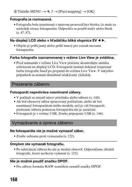 Sony DSLR-A550L - DSLR-A550L Consignes d&rsquo;utilisation Slovaque