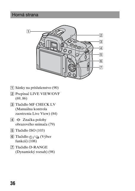 Sony DSLR-A550L - DSLR-A550L Consignes d&rsquo;utilisation Slovaque