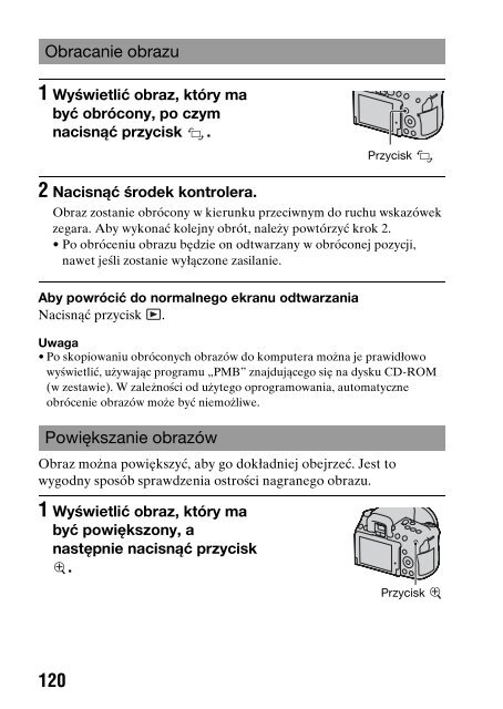 Sony DSLR-A550L - DSLR-A550L Consignes d&rsquo;utilisation Polonais