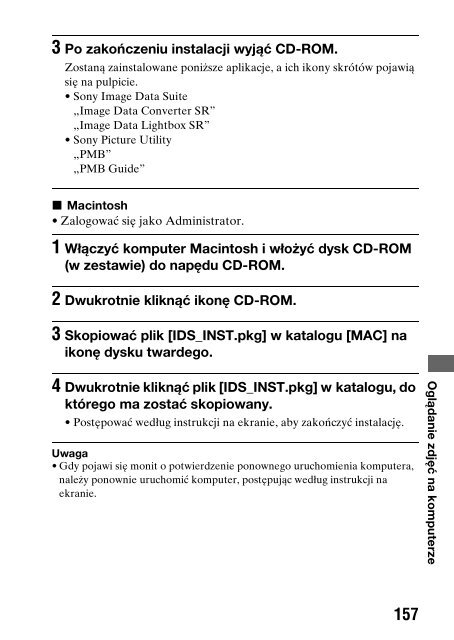 Sony DSLR-A550L - DSLR-A550L Consignes d&rsquo;utilisation Polonais