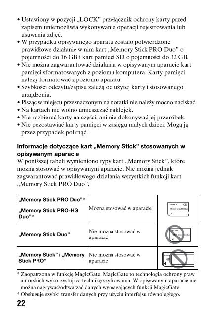 Sony DSLR-A550L - DSLR-A550L Consignes d&rsquo;utilisation Polonais