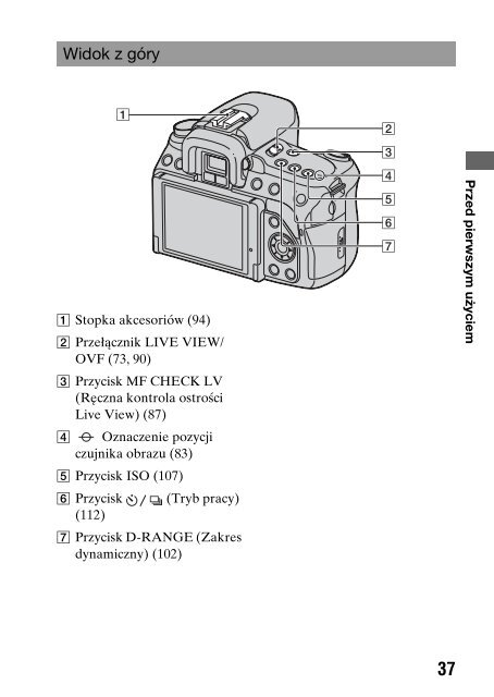 Sony DSLR-A550L - DSLR-A550L Consignes d&rsquo;utilisation Polonais