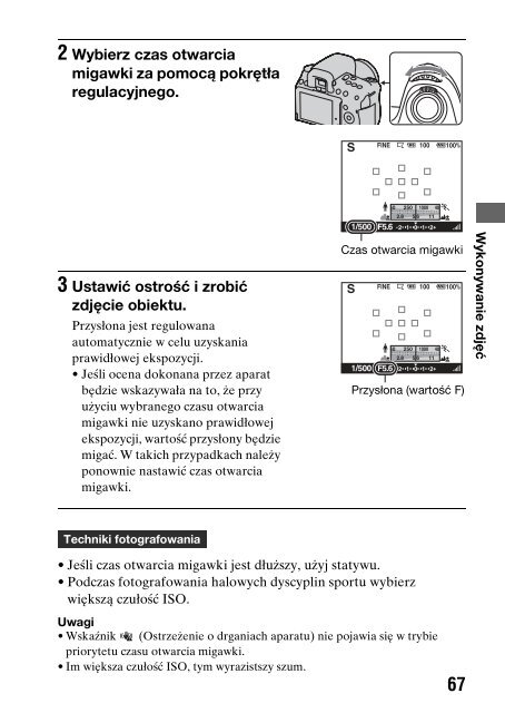 Sony DSLR-A550L - DSLR-A550L Consignes d&rsquo;utilisation Polonais