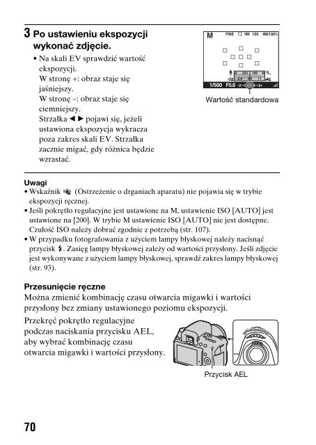 Sony DSLR-A550L - DSLR-A550L Consignes d&rsquo;utilisation Polonais