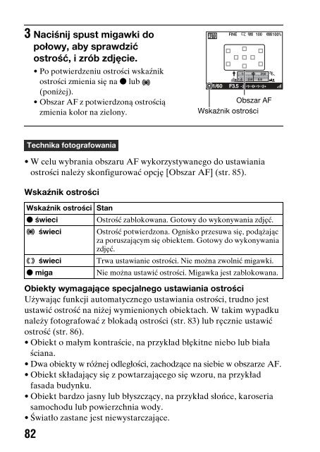 Sony DSLR-A550L - DSLR-A550L Consignes d&rsquo;utilisation Polonais