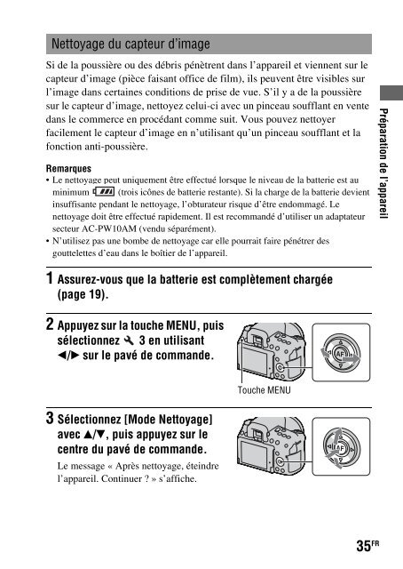 Sony DSLR-A550L - DSLR-A550L Consignes d&rsquo;utilisation Fran&ccedil;ais