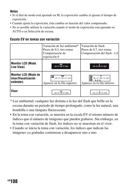 Sony DSLR-A550L - DSLR-A550L Consignes d&rsquo;utilisation Espagnol