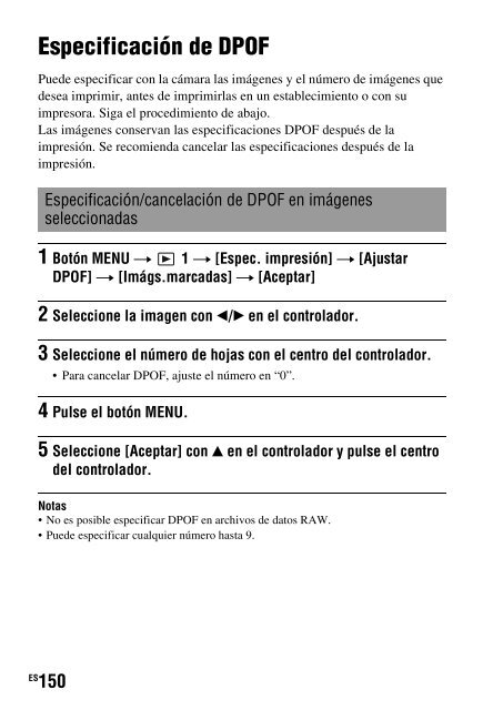 Sony DSLR-A550L - DSLR-A550L Consignes d&rsquo;utilisation Espagnol