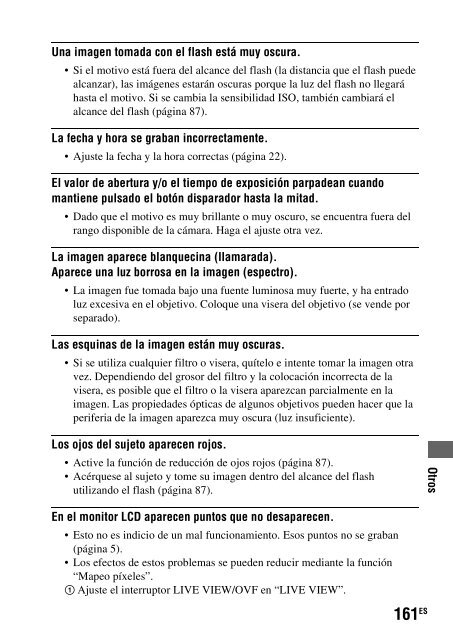 Sony DSLR-A550L - DSLR-A550L Consignes d&rsquo;utilisation Espagnol