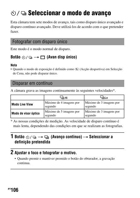 Sony DSLR-A550L - DSLR-A550L Consignes d&rsquo;utilisation Espagnol