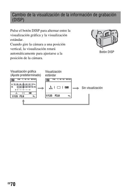 Sony DSLR-A550L - DSLR-A550L Consignes d&rsquo;utilisation Espagnol