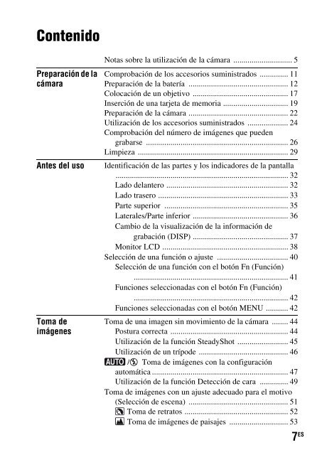 Sony DSLR-A550L - DSLR-A550L Consignes d&rsquo;utilisation Espagnol